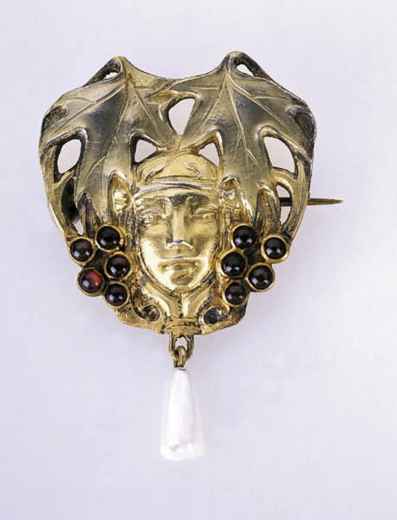 Franta Anýž: Brož s maskaronem (před 1905)