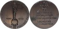 Medaile k obnovení Právnické fakulty J.E. Purkyně r. 1969