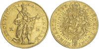 Dukát 1737 KB (3.47 g). Husz.-1586. n. rysky