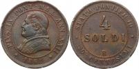 4 Soldi 1868 R rok XXII       Cr. 184; KM 1374_dr. hry.