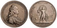Ag medaile na návštěvu mincovny ve Vídni 1754