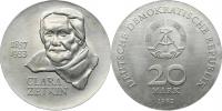 20 M 1982 - Clara Zetkin        KM 88    Ag 500  20