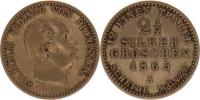 2 1/2 Silber groschen 1865 A KM 486.1