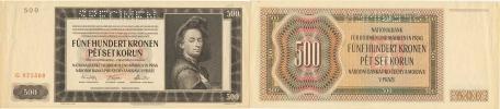 500 K  1942  sér. G    I. vydání     SPECIMEN    Baj. 35;  Hej. 3