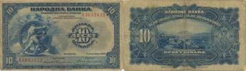 10 Dinara 1.11. 1920  sér. AL         Pick 21    "R"