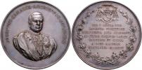 AR medaile na 25 let v úřadu 1898 - poprsí čelně