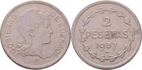 2 Peseta 1937 bz