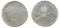 Malý žeton ke korunovaci na římského krále 9.10.1790 ve Frankfur