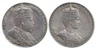 Edward VII. - korunovační medaile ve váze 3 Crown 9.8.1902