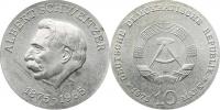 10 M 1975 - Albert Schweitzer         KM 56      "R"    Ag 625  1