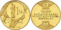 Začátek ražby mincí Slovenské republiky 23.1.1993 -