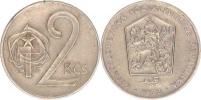 2 Kčs 1973 - var.: vlnovka na hraně     "R"