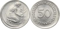 50 Pfennig 1970 G - mincovní zmetek !  excentr. ražba   "RR"