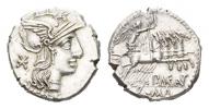 P. Maenius M.f. Antias or Antiaticus.  Denarius circa 132