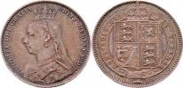 Shilling 1889 - větší portrét