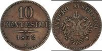 10 Centesimi 1852 V - menší typ
