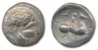 AR Tetradrachma - typ Audoleon / Vogelreiter