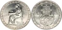 20 Escudos 1953 - 25.výr. finanční reformy         KM 585    Ag 8