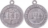 Kolín 1889 - svěcení praporu spolku vysloužilců