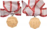 Soka Gakuen - zlacená pamětní osmiúhelníková medaile