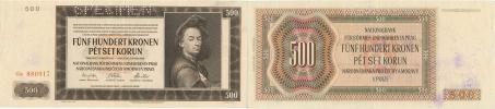 500 K  1942  sér. Ga    II. vydání    SPECIMEN      Baj. 36