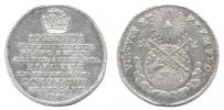 Malý žeton ke korunovaci na římského krále 3.4. 1764 ve Frankfur