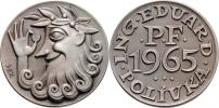 Pekárek a Špánek - PF 1965 - satyr s mincí / nápis