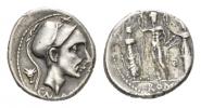 Cn. Blasio Cn. f.  Denarius circa 112 or 111