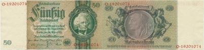 50 RM 30.3. 1933 - mírová