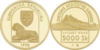 5000 Koruna 1998 - Spišský hrad - světové dědictví