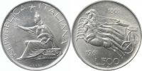 500 Lire 1961 R - Quadriga           KM 99    Ag 835  11