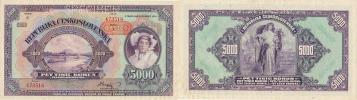 5000 K 1920 sér. C - přetisk 1943     SPECIMEN     Baj. N 3;  Hej
