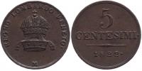 5 Centesimi 1822