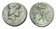 Q. Pomponius Musa.  Denarius circa 66