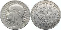 10 Zlotych 1932 b.zn. Londýn - Hedvika       Y. 22