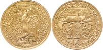 Hám - dvoudukátová medaile na oživ. baníctva 1934 -