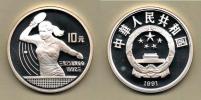 10 Yuan 1991 - LOH Barcelona 1992 - stolní tenis