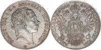 Tolar konvenční 1853 B       "sběrtelská KOPIE"  s opisem na hran