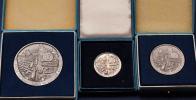 Medaile 1988 (3 ks), Trnava (1238 - 1988) - Ag, punc 900, 49 g, 40 mm;  Ae, 50 mm; Ae, 70 mm