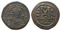 Justinian I 527-565 527-565 Follis 543-544
Rev. Large M between ANNO and XY; cross above