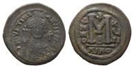 Justinian I 527-565 527-565 Follis 543-544
Rev. Large M between ANNO and XY; cross above