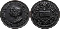 Nesign. - medaile železáren v Komárově 15.5.1890 -