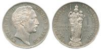 2 Gulden 1855 - obnovení Mariánského sloupu v Mnichově