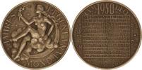 Vídeň - kalendářní medaile na rok 1950 - Luna sign.: Hofmann patin. Ag 900 40 mm 25