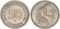 50 Pfennig 1949 J - Bank Deutscher Länder       KM 104_škr.