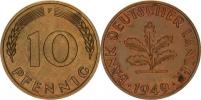 10 Pfennig 1949 G - Bank Deutscher Länder KM 103