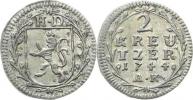 2 Kreuzer 1744 A.K         Cr. 8; KM 173; Hese 3581