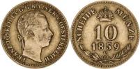 10 kr. 1859 V "R"