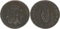 Denár 1763 b.zn.    Cu 22 mm    Nov. 16;   Husz. 1756_patina