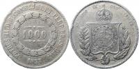 1000 Reis 1857         KM 465       Ag 917  12